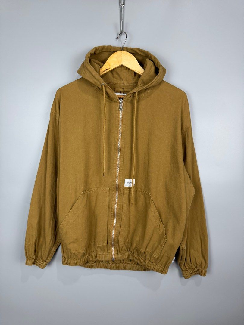 WTAPS Zip-Up Hoodie Jacket X04 (Category: Coats, Jackets and Outerwear) located in Baguio. Submitted by stockedclothing047 (Listing ID 1403756457, Image 2). Description: WTAPS DOOM TWILL JACKET (EXCELLENT CONDITION) SIZE 4 FITS MEDIUM BOXY FIT (25.5L x 24.5W) 4880.