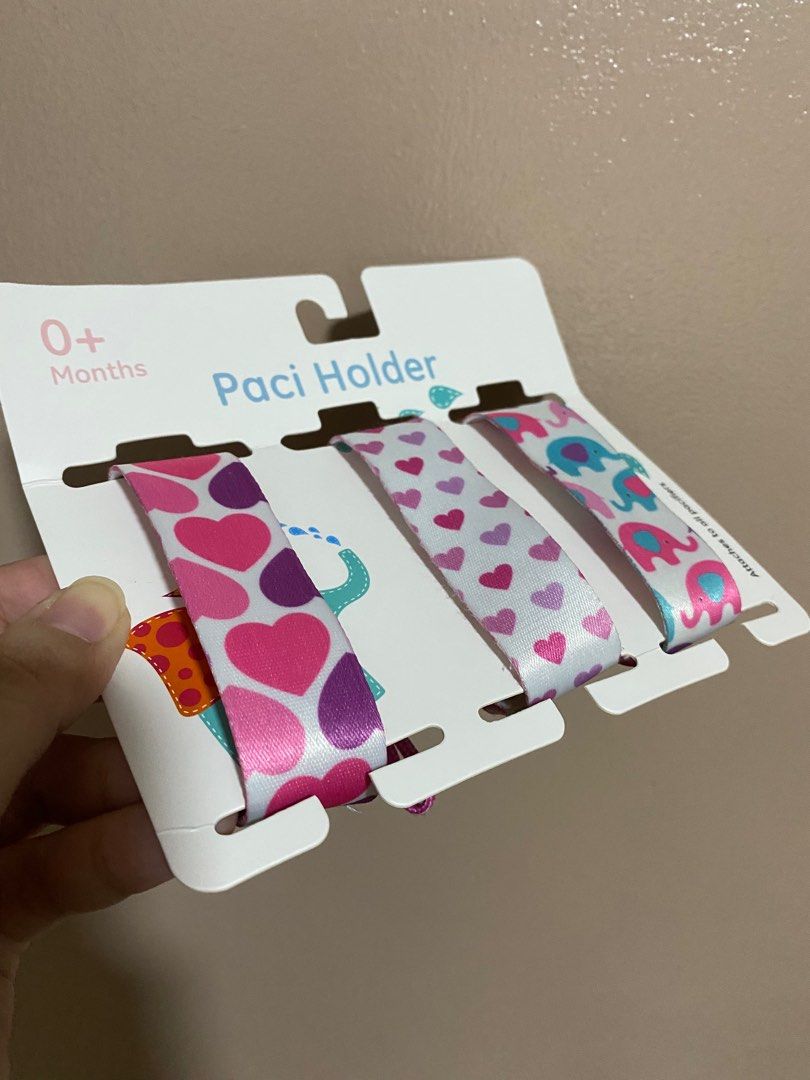 3 Piece Pacifier Teether Toy Clip Holder Set (Category: Soothers & Pacifiers) located in Quezon City. Submitted by bareminimalistph (Listing ID 1403966815, Image 2). Description: 3 Piece Pacifier Teether Toy Clip Holder Set Price: ₱69 Condition: Pre-loved Keep your baby’s pacifier or small toys clean, secure, and easy to reach with this cute 3 piece clip holder set. Each strap features sweet heart and elephant designs that add a fun touch to your