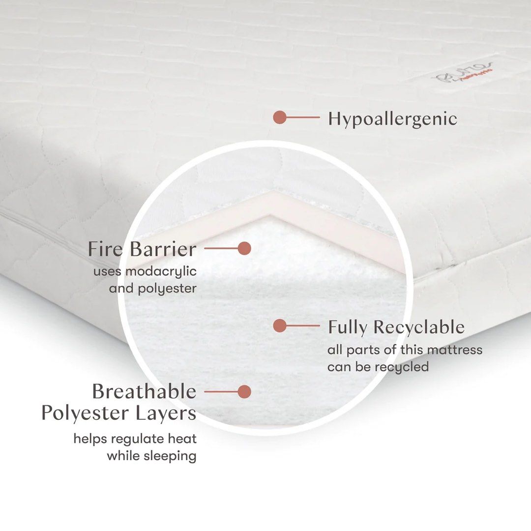 BNIB Babyletto Pure Core Crib Mattress | Hybrid Quilted Waterproof ...
