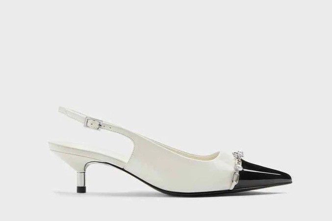 Charles & Keith Slingback Heels (Category: Heels) located in Quezon City. Submitted by declutterhouse (Listing ID 1403912087, Image 1). Description: Manage expectations. Well used. Pwedeng punasan / shoe repair. when worn pic recently included.