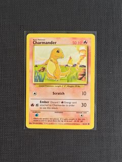 Pokmon Trading Card Complete Base Sets Vintage Pokemon Card - Charmander  46/102 (Base Set, Unlimited) | WOTC 1999 - Heavily Played Pokemon Battle  Academy