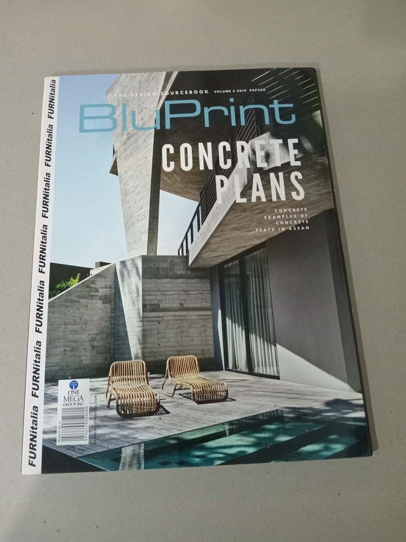 Coffee Table Magazine: BluPrint Concrete Plans (Architecture / Interior Design) preloved (Category: Magazines) located in Manila. Submitted by jny30 (Listing ID 1403843683, Image 1). Description: Coffee Table Magazine: BluPrint Concrete Plans (Architecture / Interior Design) preloved Coffee Table Magazine: BluPrint Concrete Plans (Architecture / Interior Design) preloved .