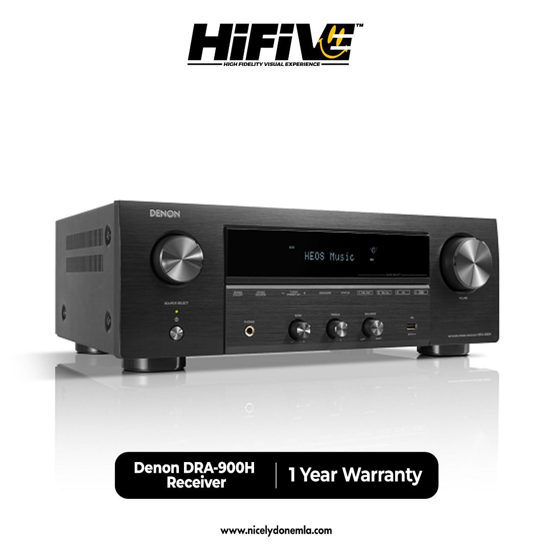 DENON DRA-900H (Category: Soundbars, Speakers & Amplifiers) located in Quezon City. Submitted by hifivebynicelydone (Listing ID 1403848634, Image 1). Description: 🎚️ Elevate Your Sound — Meet the Denon DRA-900H Network Stereo Receiver 🔊 The Denon DRA-900H brings together refined hi-fi performance and modern streaming convenience in one sleek package. Designed for both music lovers and home entertainment setups, this receiver delivers powerful a