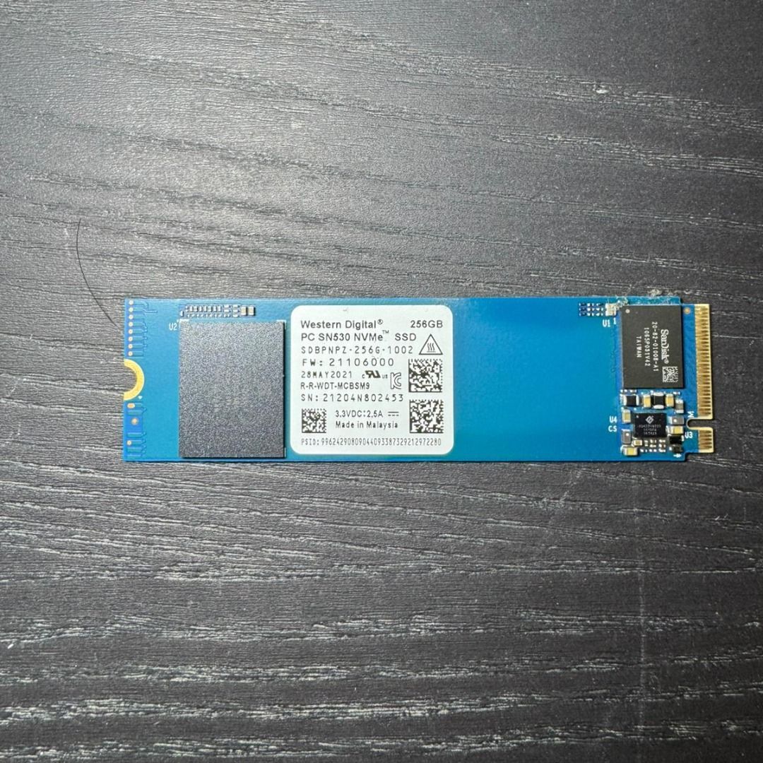 (Free Shipping) Western Digital PC SN530 256GB NVMe M.2 SSD, Computers ...