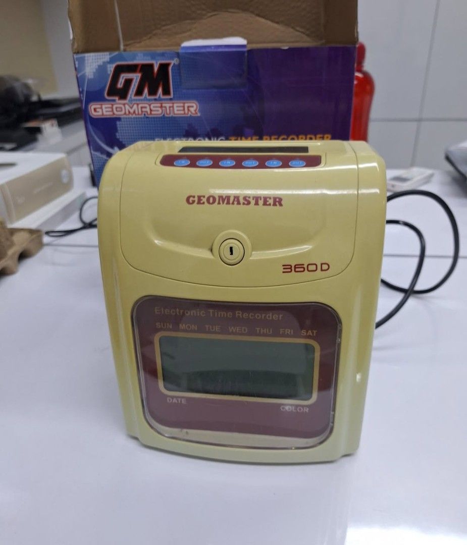 GM Geomaster 360D Electronic Time Recorder, Computers & Tech, Office ...