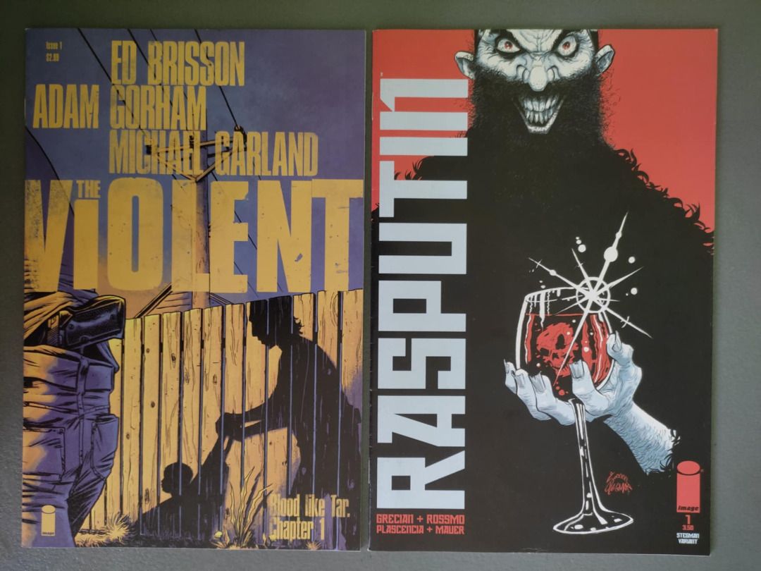 IMAGE COMICS #1s FIRST ISSUES! (Set A) (Category: Comics & Manga) located in Agdangan. Submitted by gyjones (Listing ID 1403809010, Image 1). Description: Image Comics #1s *ALL FIRST ISSUES!!!* P75 each Title/Genre The Violent #1 (Crime Thriller) Rasputin #1 (Horror/Fantasy/Alternate History) - *SOLD* Airboy #1 (Superhero) Intersect #1 (Horror/Sci-fi) Real Heroes #1 (Superhero) America's Got Powers #1 (Superhero) Faster Than Light #1 (Sci-Fi) C.O