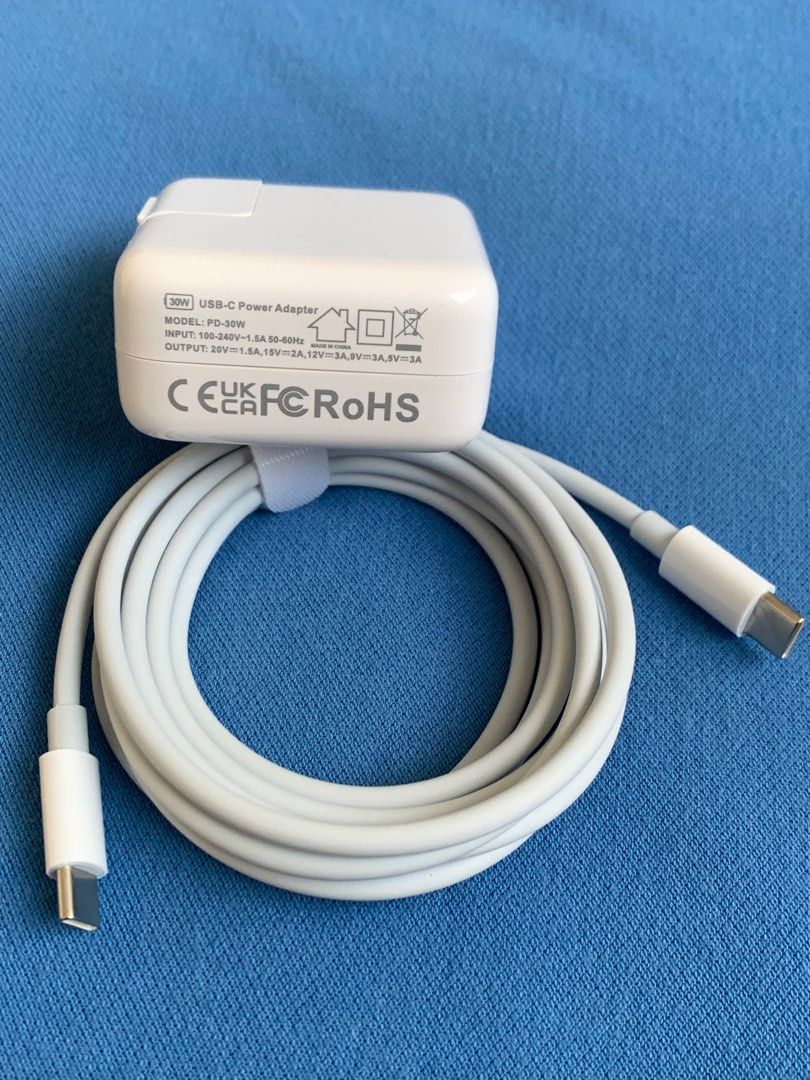 iPad type C Charger, MacBook type C Charger 30W (Category: Chargers & Cables) located in San Juan City. Submitted by ph_gadgets_hub (Listing ID 1403808531, Image 3). Description: 💯% MacBook and iPad (USB-C) Type C 30W Charger WE ARE STILL ON SALE ❗️❗️❗️ Promo!! SET ₱1,300 30W USB-C Power Adapter with USB-C to C Cable (2 m) for Macbook and iPad Type C Charger Brand new 🔥 ₱1,000 30W USB-C Power Adapter only ₱800 USB-C Charge C Cable only Compatib