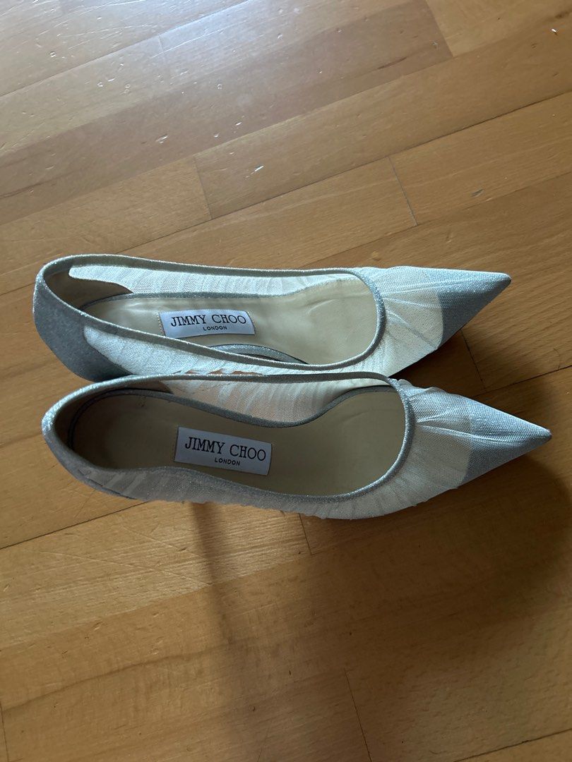 Jimmy Choo Pointed Heels (Category: Heels) located in Manila. Submitted by declutterb (Listing ID 1403854255, Image 2). Description: Box included and receipt Bought in US Used on my wedding day.
