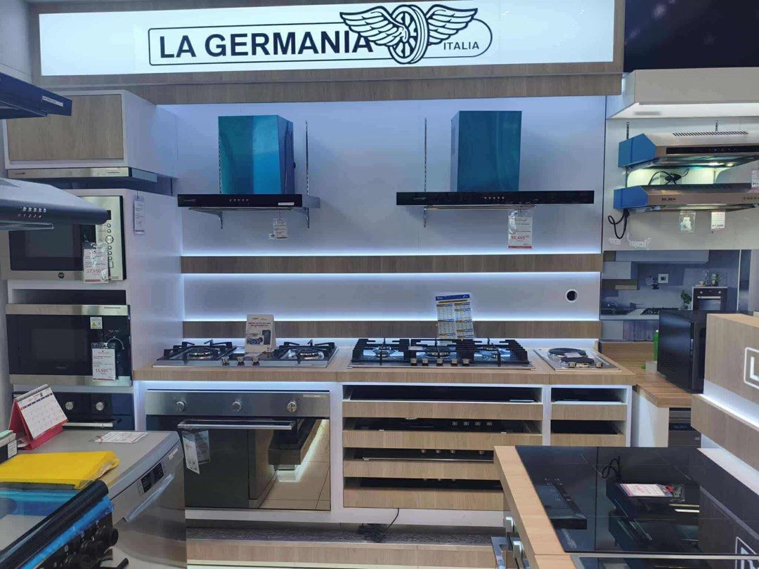 LA GERMANIA COOKING RANGE (Category: Cookers) located in Quezon City. Submitted by maryann.dimalanta (Listing ID 1403960237, Image 2). Description: LAGERMANIA COOKING RANGE 60cm 4 burner PFG 640 30B - 23,300 PFG 631 30B - 27,000 CGFC530 31BT - 18,900 CGFCC540 31BT - 18,400 CGFC531 31BTR - 20,400 CGFC503 40BR - 21,600 CGFC531 40XR - 23,700 CGFC631 31BTR - 23,600 CGFC640 31BTR - 26,200 CGFC604 40BTR - 31,800 CGFC631 31XTR - 31,300 CGFC631 40XTR - 3