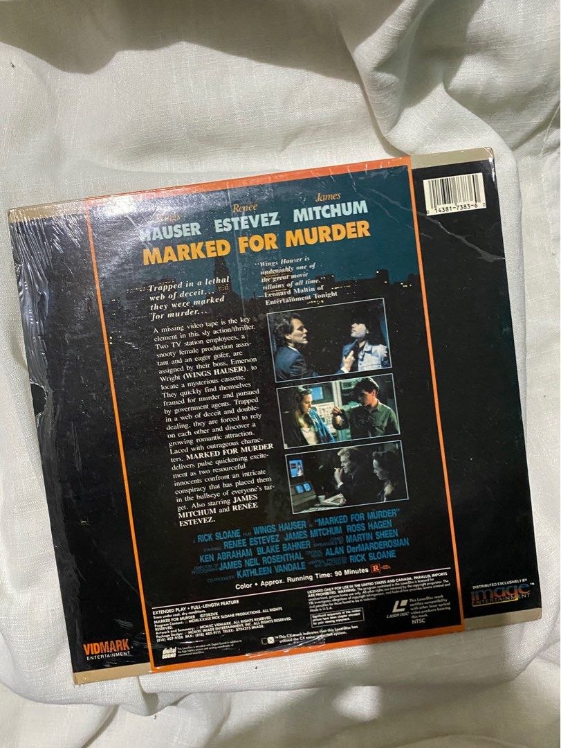 Marked for Murder Laserdisc (Category: Vinyls) located in Cainta. Submitted by monicaaqu40703 (Listing ID 1403871408, Image 2). Description: Vinyl rfs: declutter.