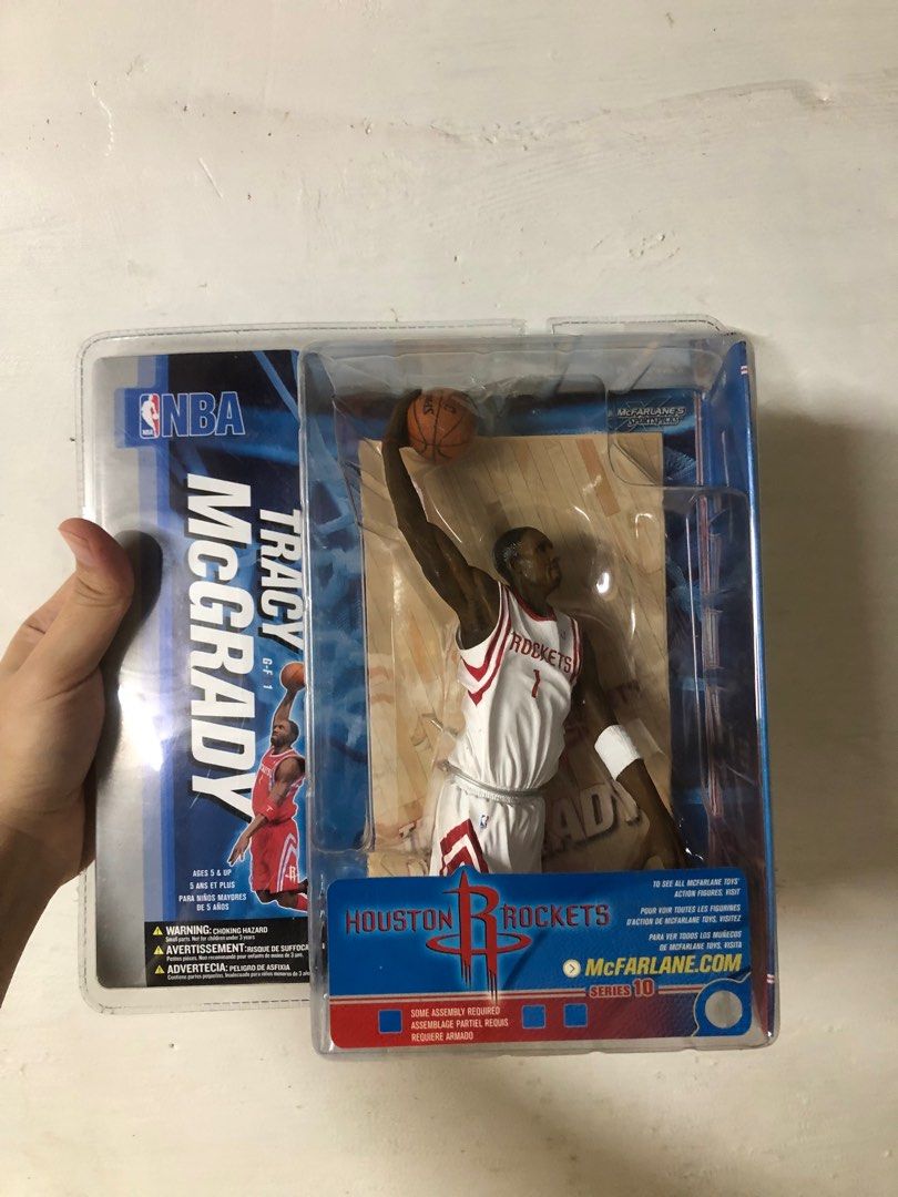 McFarlane Houston Rockets Tracy McGrady (Category: Figurines & Statues) located in Binan City. Submitted by elf.0000 (Listing ID 1403877609, Image 1). Description: P2,500.00 plus shipping cost Sealed but box is not in mint condition Not recommended for mint collectors Payment via gcash Ship thru jnt or lalamove.