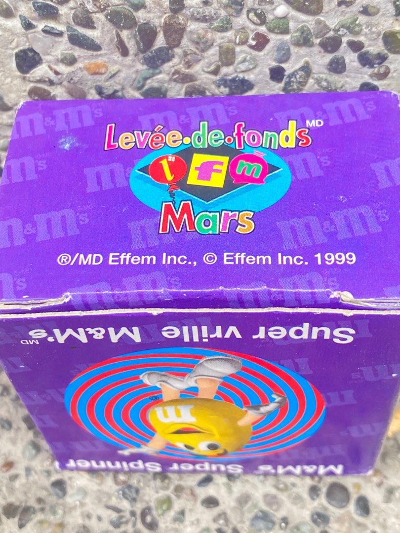 M&M's Super Spinner Yo-yo (Category: Vintage Collectibles) located in Manila. Submitted by 3asonlineshop (Listing ID 1403858421, Image 2). Description: VINTAGE M&M SUPER SPINNER.