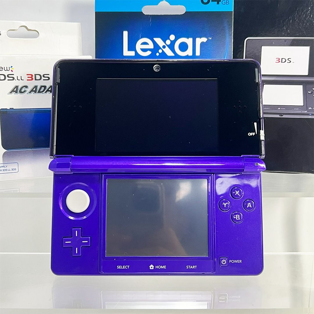 Nintendo 3DS 64GB (Category: Nintendo) located in Manila. Submitted by gamejaystore (Listing ID 1403948228, Image 1). Description: For sale: Nintendo 3DS PM for available colors ✨ Unit is in good working condition, smooth upper and lower screens, 80-85% body condition. Already modded or jb with 64GBSD Card loaded with 3DS titles. Buttons, triggers, volume, and 3D are tested. Inclusion: - 3DS - 64GB SD Card - Crystal case - Charger - Replacement s