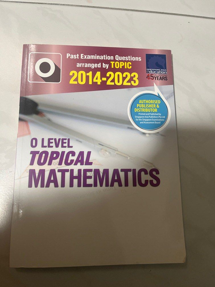 O Level Topical Math O Level Topical Mathematics, Hobbies & Toys, Books & Magazines ...