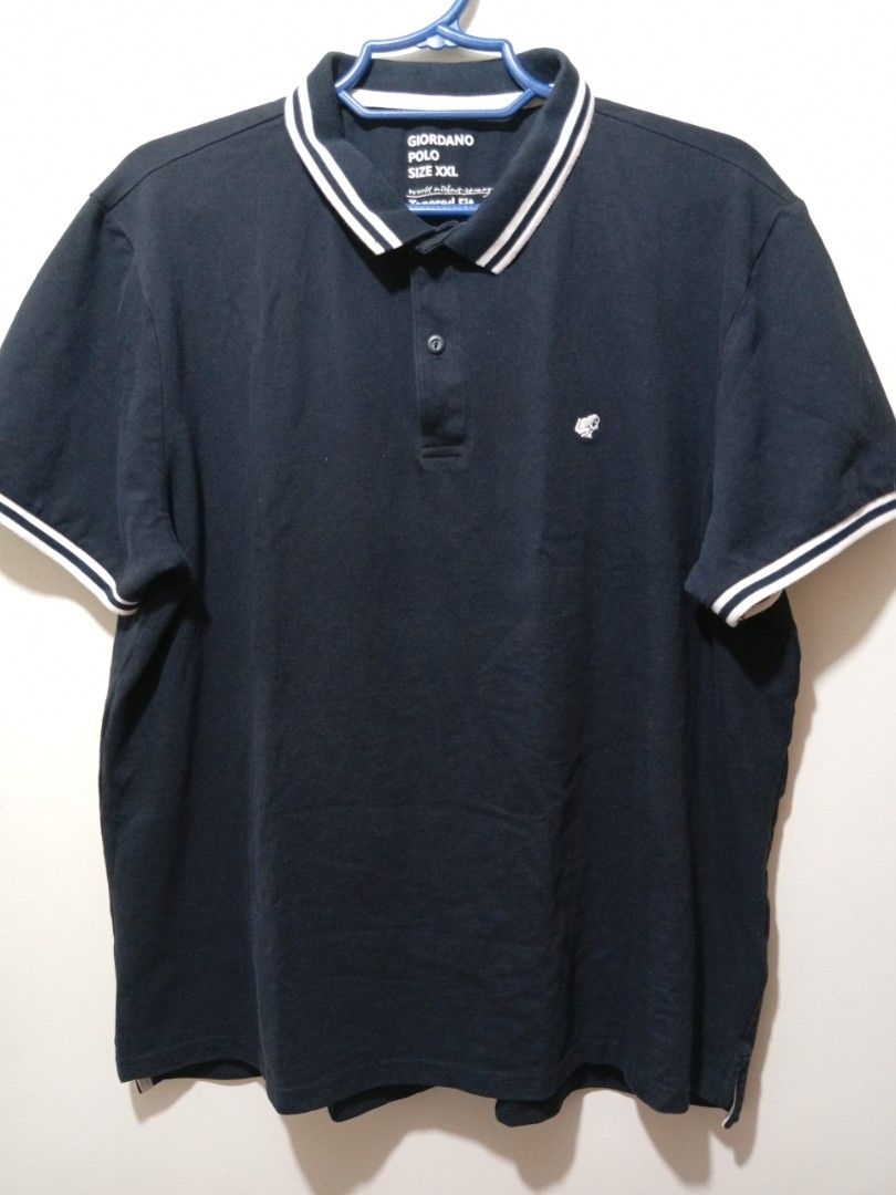 Black Giordano Polo Shirt (Category: Tshirts & Polo Shirts ) located in Mandaluyong City. Submitted by dlr12 (Listing ID 1403861268, Image 1). Description: shoulder - 19 inches width - 23.5 inches length - 27 inches ✅ Item Condition: All items are either brand new or preloved, as specified. 👚 Clothes and shoes are personally owned (not ukay). They have been washed or cleaned before, but may smell like cabinet due to storage. 🏠 Some home items a