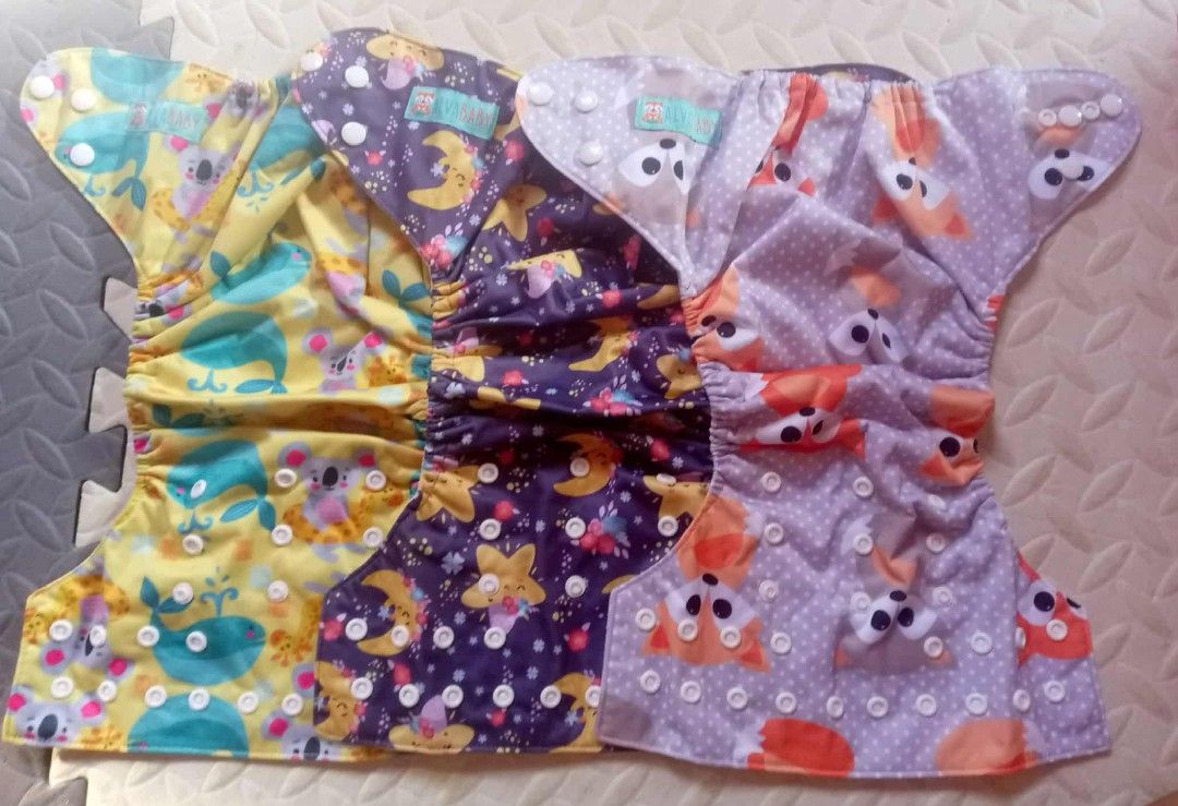 Preloved cloth diaper (Category: Diapers & Baby Wipes) located in Manila. Submitted by prelovedlittles (Listing ID 1403808649, Image 3). Description: preloved po ito pass sa maselan 👉 FIXED PRICE, PASS SA TATAWAD 👉 once or twice lang nagamit 👉 120 each 👉 TAKE ALL 500 (5pcs) 📌 Batasan hills qc 👉 Lalamove/meetup (our lady of fatima chapel/pccaes) 🚛 direct j&t/flash express.