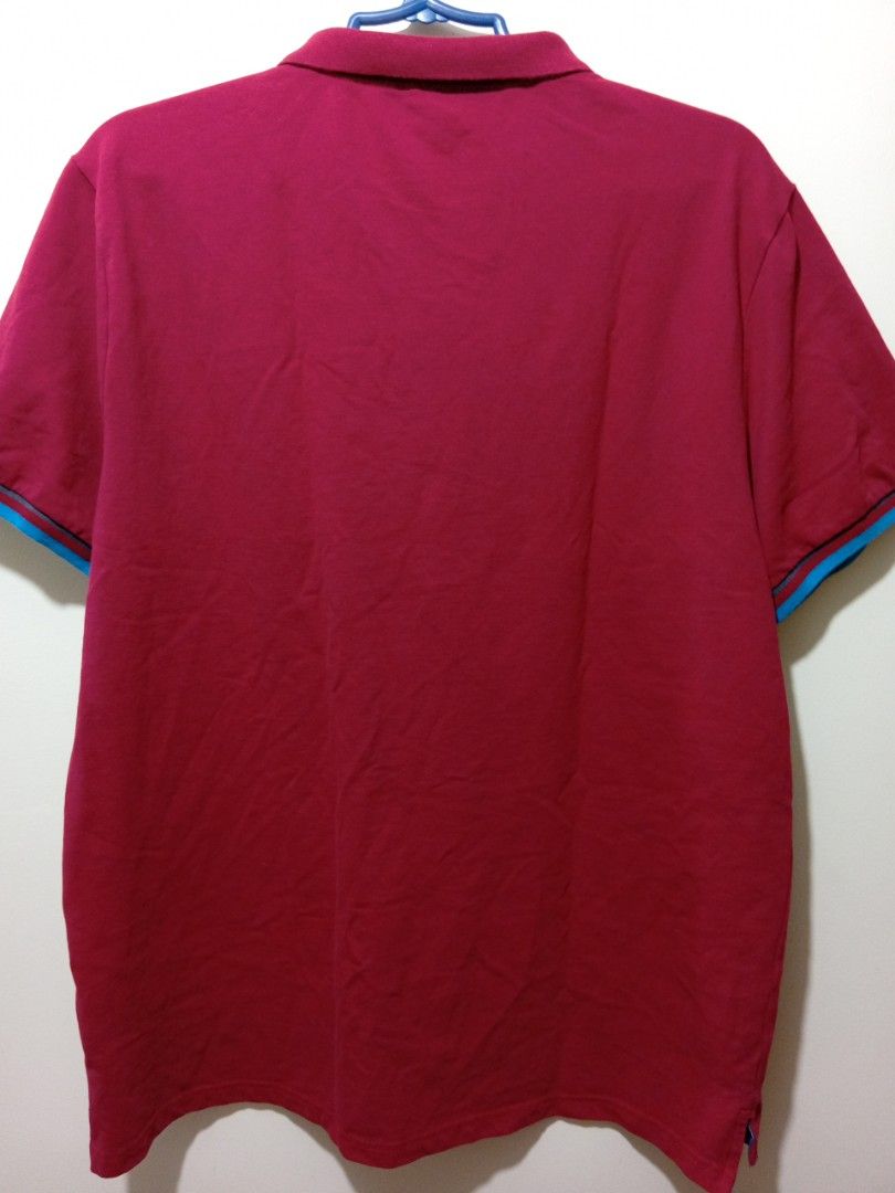 Red Giordano Polo Shirt (Category: Tshirts & Polo Shirts ) located in Mandaluyong City. Submitted by dlr12 (Listing ID 1403863774, Image 2). Description: shoulder - 19 inches width - 22.5 inches length - 28 inches ✅ Item Condition: All items are either brand new or preloved, as specified. 👚 Clothes and shoes are personally owned (not ukay). They have been washed or cleaned before, but may smell like cabinet due to storage. 🏠 Some home items are