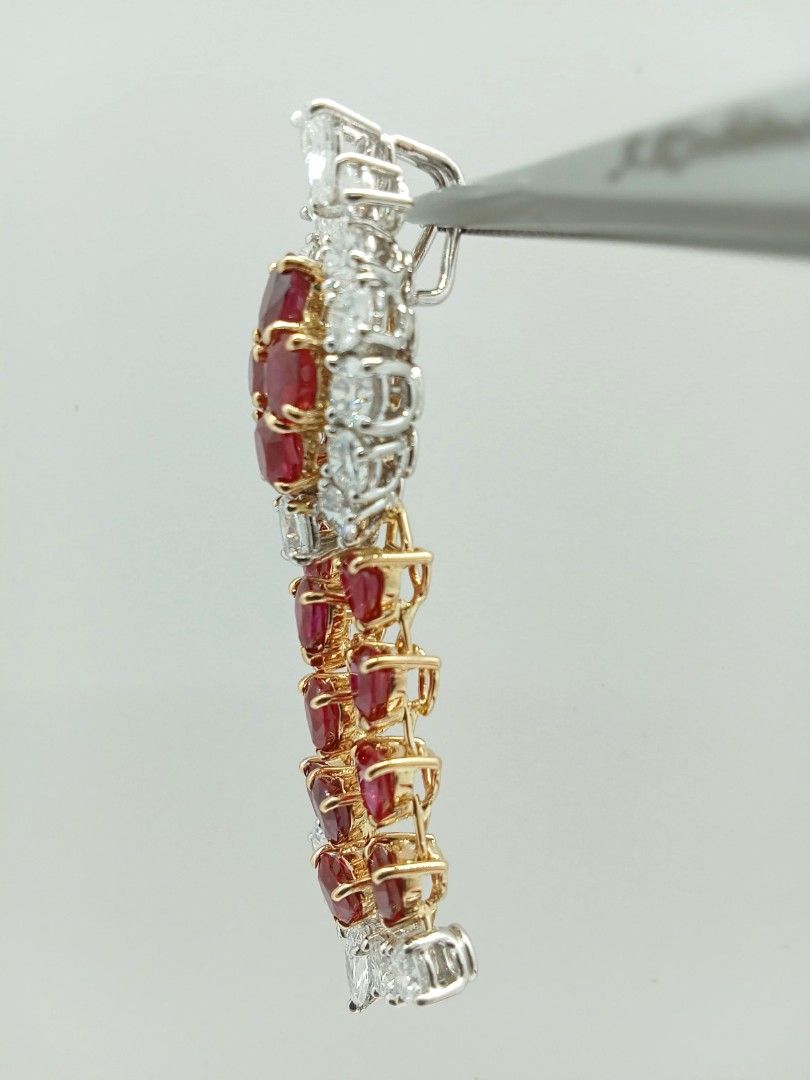 Ruby Diamond Pendant (Category: Necklaces) located in Kuala Lumpur. Submitted by k-estore (Listing ID 1403909384, Image 2). Description: Gold Color: White / Yellow Gold Carat: PT 950 & 18Kt Yellow Gold Gross Weight: 12.66gm Diamond: 3.85 cts Ruby: Approx 3.80 -4.20ts Each order will be beautifully packaged for gift giving in a jewelry box Custom made jewelry available If you have any questions about this piece or if we can help you with any other