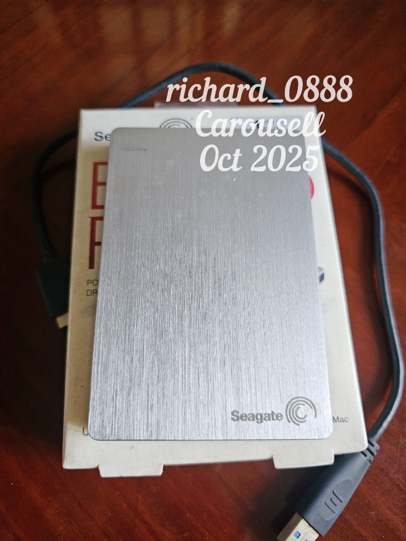 Seagate Backup Plus Portable 1TB USB 3.0 (Category: Hard Disks & Thumbdrives) located in Valenzuela. Submitted by richard_0888 (Listing ID 1403868102, Image 2). Description: ❗️Portable Storage HDD for Sale❗️ 💾 Seagate Backup Plus 1TB (Silver) 📦 with included cable and box ✅ ️Good condition - used as file storage only 💿 already formatted clean 💵 Php 2195 + sf 🏦 MOP : GCash/Maya, BPI, bank transfer 📍 Shipping location : Valenzuela City 🏍 MOD