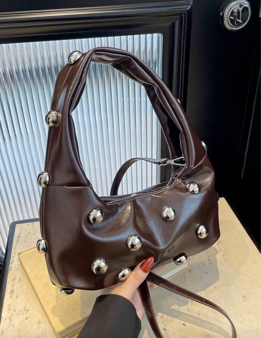 Studded bag (Category: Luxury Bags & Wallets) located in Makati City. Submitted by _fitz (Listing ID 1403911487, Image 1). Description: Used once.