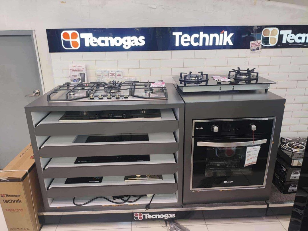TECNOGAS COOKING RANGE (Category: Cookers) located in Quezon City. Submitted by maryann.dimalanta (Listing ID 1403961010, Image 3). Description: TECNOGAS COOKING RANGE TFG5530CVMB - 14,400 TFG5531CRVMBC- 15,800 TFG5530CRVSSC -17,200 TFG6040CRVSSC -22,400 TFG8050CRVSSC - 25,900 TFG9050CRVSSC - 28,700 TFG5031DRVXC - 19,600 TFG6031DRVXC - 24,500 TFE5502FRSS - 14,000 TFE6004FRSS - 20,900 TFI6004FRX - 35,600 TFG5540CVMBC -14,000 TFG6031CRVMBC - 19,900