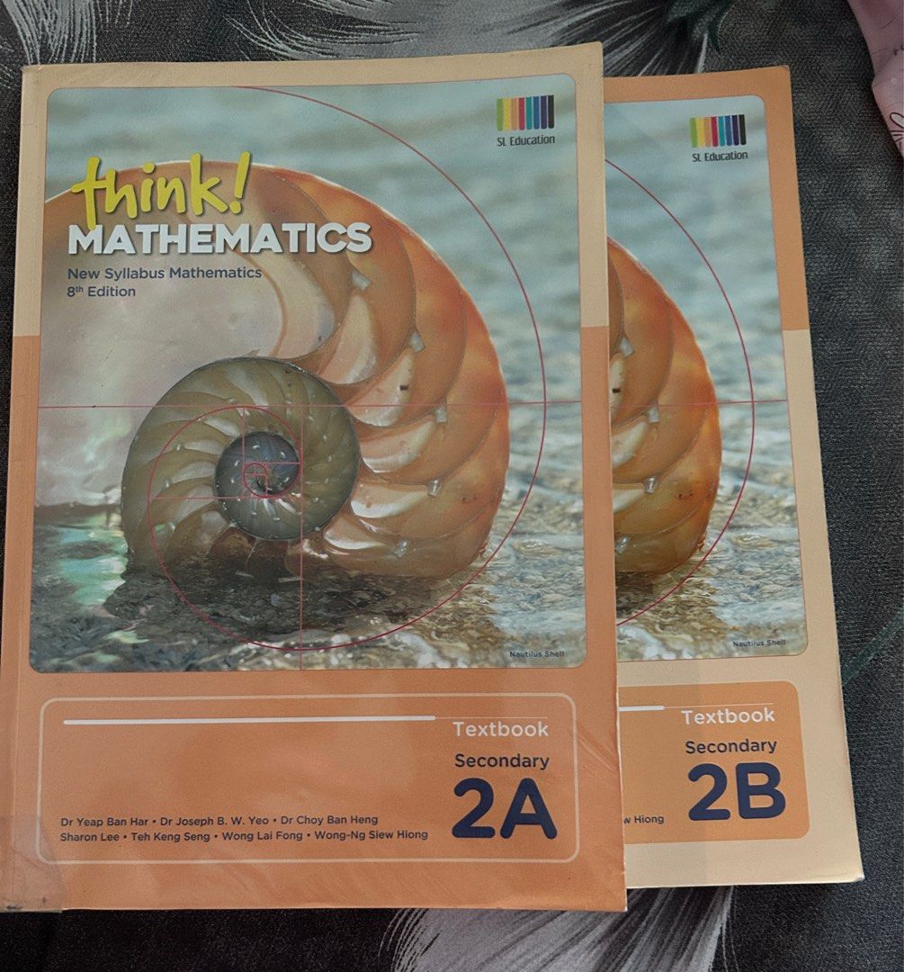 Think! Mathematics Secondary 2A & 2B Textbook, Hobbies & Toys, Books ...