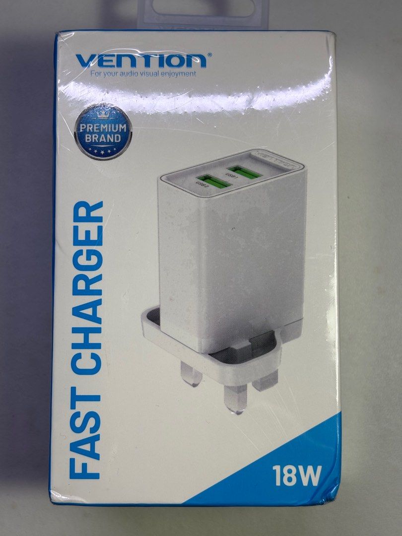 Vention 18w fast charger (Category: Chargers) located in Dasmarinas. Submitted by vastcat.f53308 (Listing ID 1403925414, Image 1). Description: Brandnew sealed! never opened, paunahan na lang po..