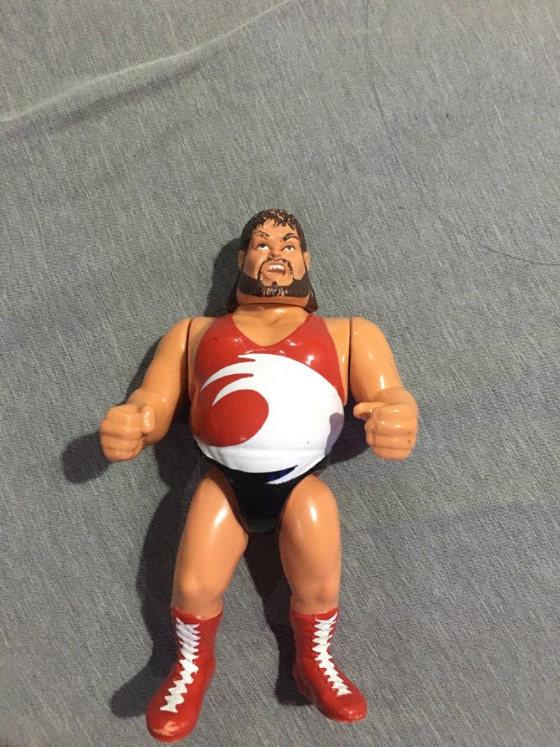 Vintage WWF Hasbro Typhoon (Category: Action & Battle Toys) located in Las Pinas. Submitted by jacklordy (Listing ID 1403854435, Image 1). Description: WWF Hasbro Typhoon figure Paint in good condition action feature still works Payment through BDO or Gcash Delivery using grab or Lalamove at Buyer’s expense .