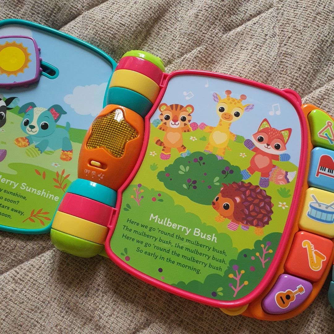 Vtech baby music book Leap frog (Category: Infant Playtime) located in Las Pinas. Submitted by halo_muse (Listing ID 1403824663, Image 3). Description: Vtech animal rhymes music book P1k Leap frog hug & learn bears book P1k excellent condition.