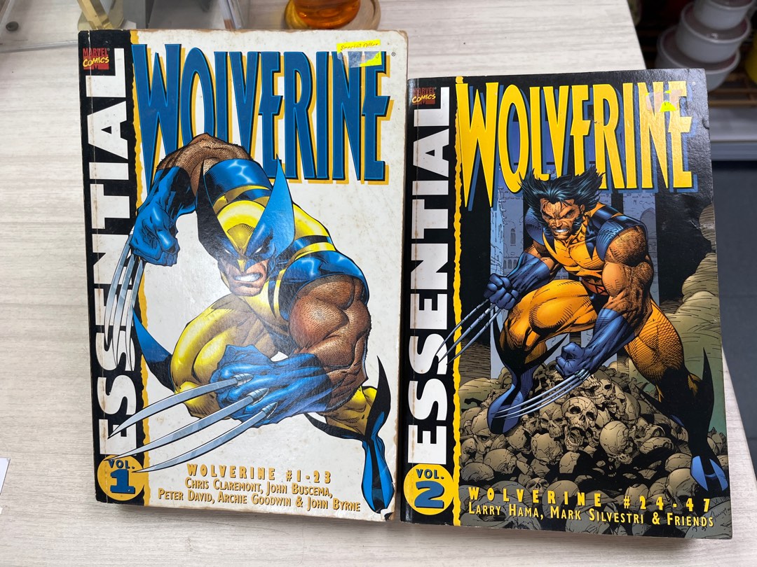 Wolverine Essential Comic Books Volume 1 & 2, Hobbies & Toys, Books ...