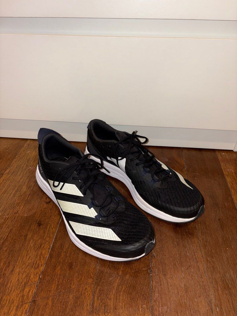 Adidas Adizero RC-5 Black (Category: Sneakers) located in Paranaque City. Submitted by izzysus (Listing ID 1404050541, Image 3). Description: - adidas adizero rc-5 in black - minor flaws (minimal dirt & creasing on white foam) - NO BOX ‼️ - please manage your expectations since this is a used item ! ✅ negotiable for sure buyers! mop: gcash/maya.