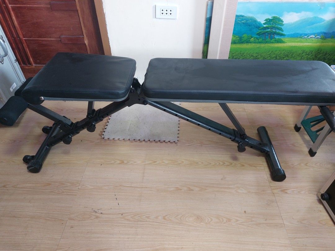 Adjustable Bench (Category: Weights & Dumbbells) located in Baliuag. Submitted by papa.gardz (Listing ID 1404174187, Image 2). Description: adjustable bench. high quality. japan.