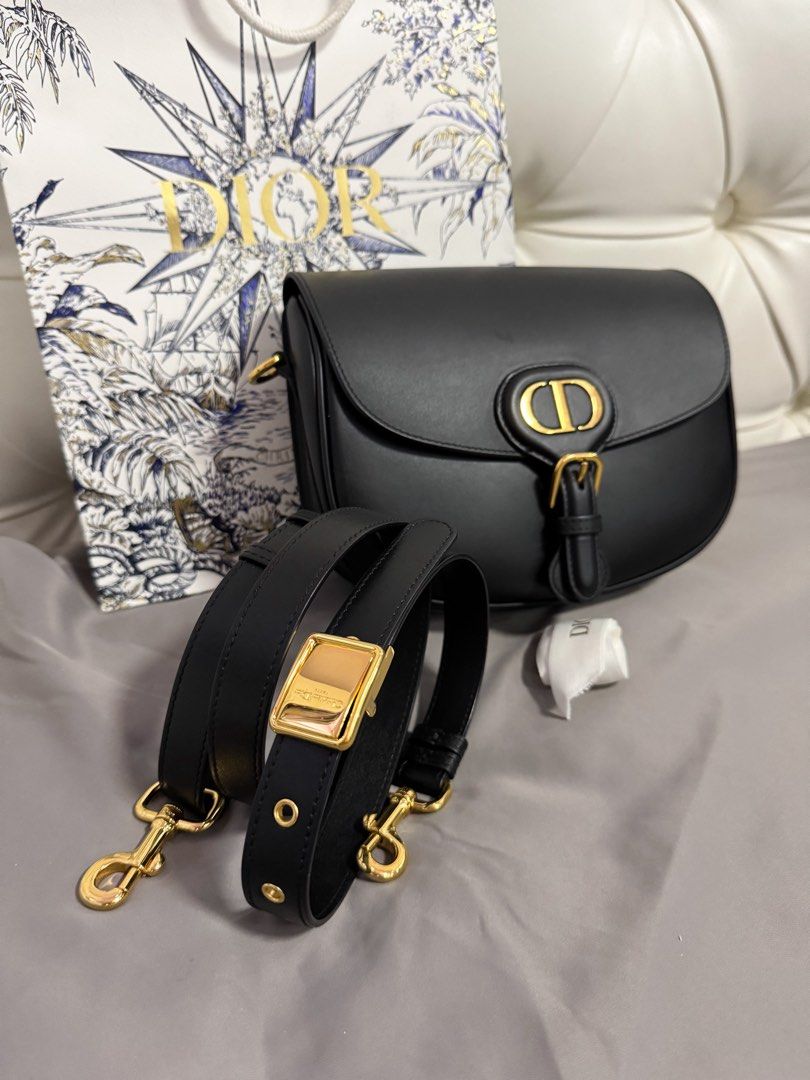 AUTHENTIC Dior Bobby Crossbody in Black GHW (Category: Luxury Bags & Wallets) located in Quezon City. Submitted by closetofcoco (Listing ID 1404073962, Image 2). Description: GUARANTEED AUTHENTIC PM FOR INQUIRIES NO LOW BALLING.
