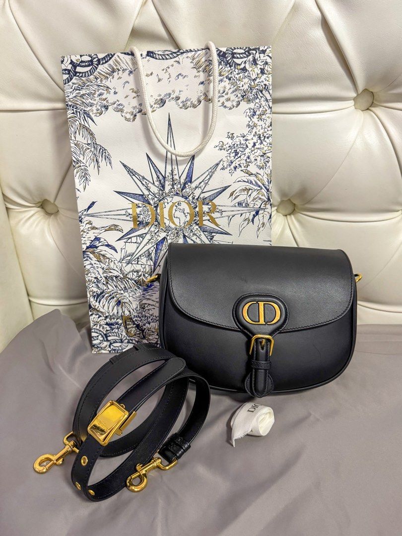 AUTHENTIC Dior Bobby Crossbody in Black GHW (Category: Luxury Bags & Wallets) located in Quezon City. Submitted by closetofcoco (Listing ID 1404073962, Image 1). Description: GUARANTEED AUTHENTIC PM FOR INQUIRIES NO LOW BALLING.