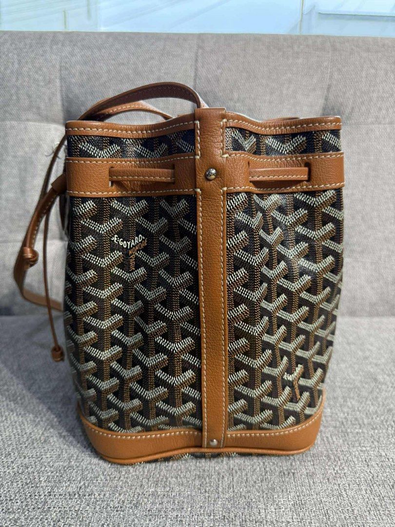 Authentic Goyard Petit Flot Bucket Bag (Category: Luxury Bags & Wallets) located in Quezon City. Submitted by jhaediah (Listing ID 1404088044, Image 2). Description: Goyard Petit Flot Bucket Bag Rank SA Original What you see is what you get Davao loc.