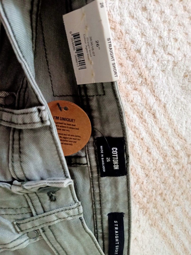 Cotton on men short (Category: Shorts) located in Manila. Submitted by dylfind.mine (Listing ID 1404017549, Image 3). Description: size 26.