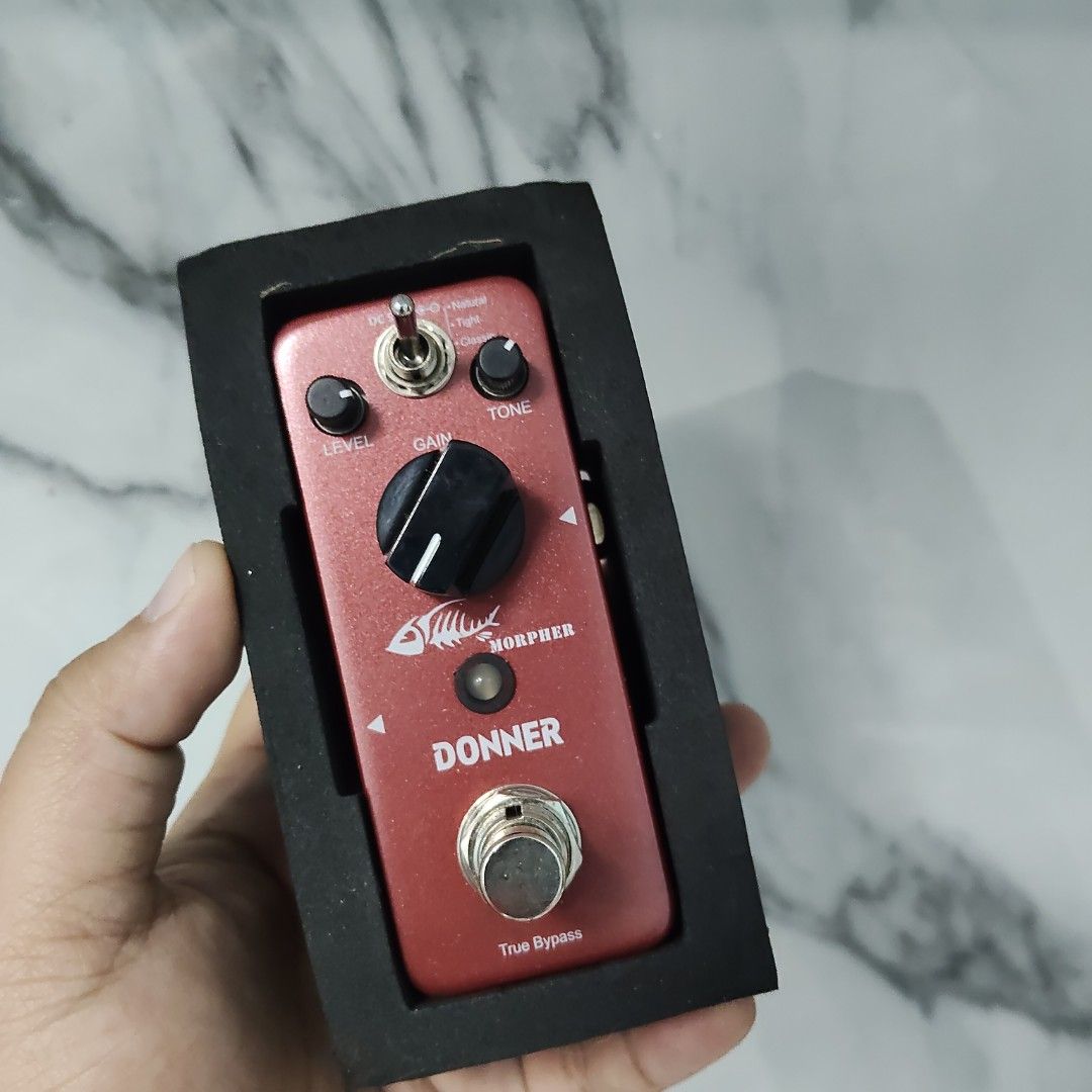 Donner Morpher High Gain Distortion Pedal (Category: Musical Instruments) located in Catbalogan. Submitted by jpnsrpls (Listing ID 1404171060, Image 1). Description: FOR SALE: Donner Morpher High-Gain Distortion Pedal 🤘🔥 Unleash massive, arena-ready distortion with this compact powerhouse! Three Modes: Natural, Tight, and Classic high-gain crunch. True Bypass: Preserves your tone when off. Built Tough: Durable aluminum housing. #DonnerMorpher #