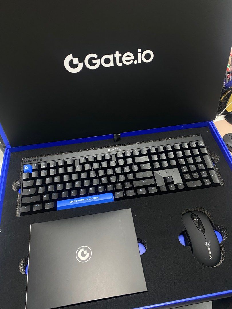 gate.io x CHERRY】交易所限量鍵鼠禮盒#機械鍵盤#無線滑鼠#區塊鏈官方周邊, 電腦及科技產品, 電腦周邊產品,  電腦鍵盤及相關產品在旋轉拍賣