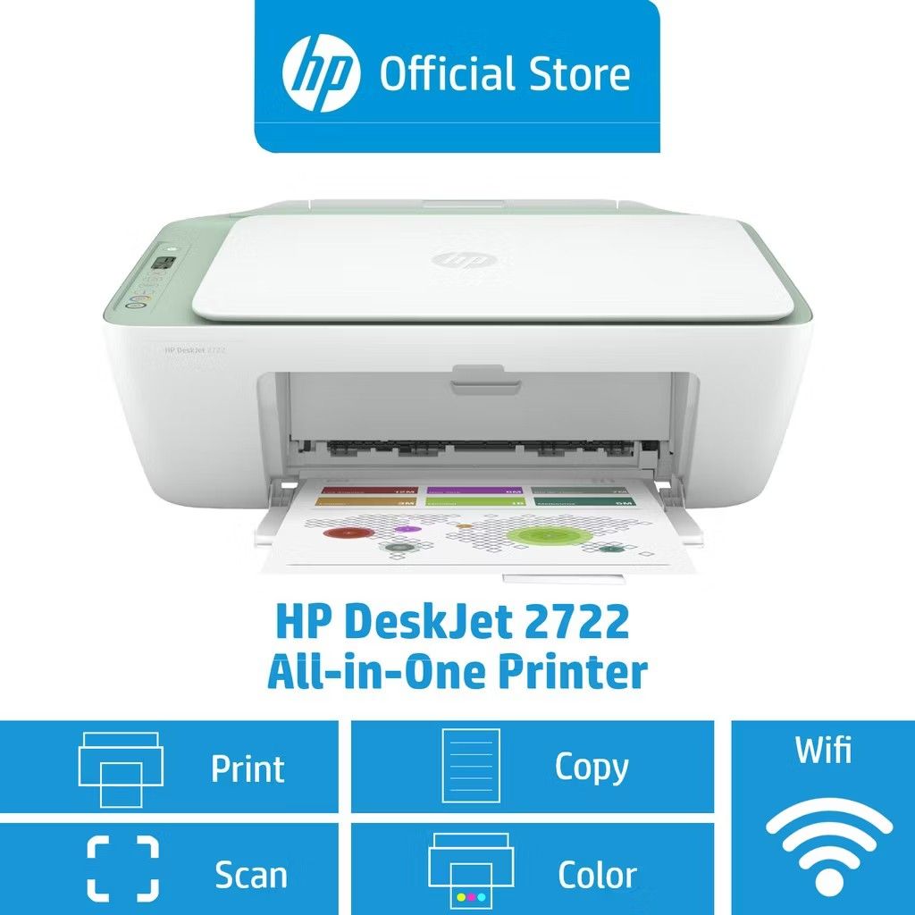 HP DeskJet 2722 All-in-One Printer, Computers & Tech, Printers ...