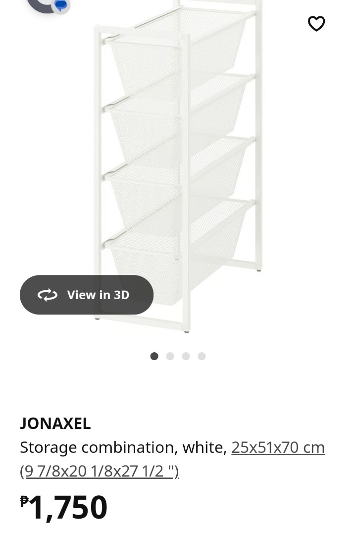 IKEA JONAXEL Storage Combination, Furniture & Home Living, Furniture ...