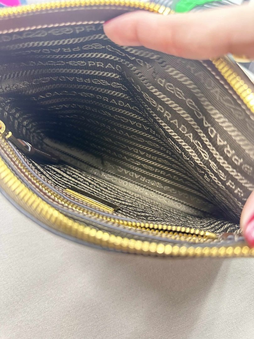 Jacquard Shoulder Pouch PRADA (Category: Luxury Bags & Wallets) located in Quezon City. Submitted by hellopatchi (Listing ID 1404147921, Image 2). Description: Rank A With dustbag ₱46,000 only.