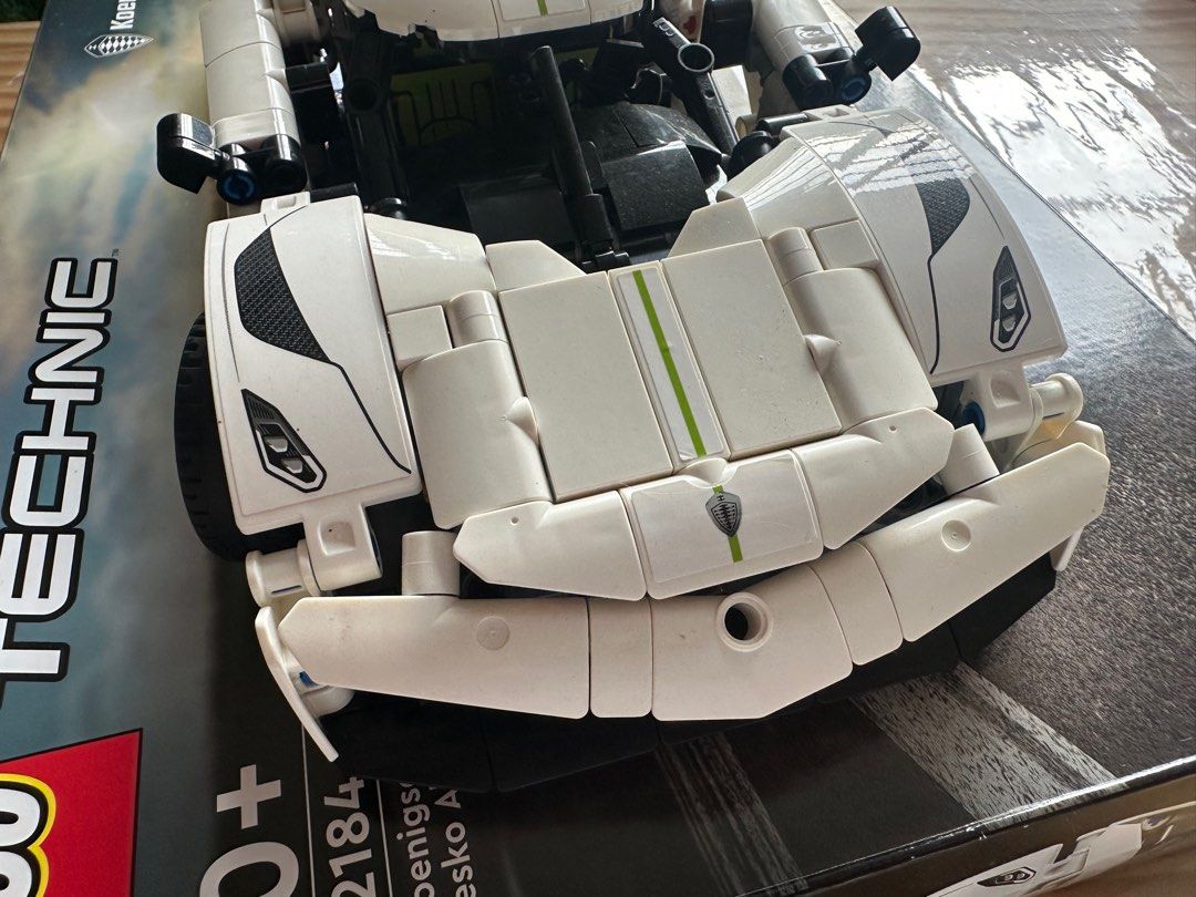 LEGO Technic 42184 Koenigsegg Jesko Absolut (Category: Lego & Building Sets) located in Quezon City. Submitted by dlsy12 (Listing ID 1404091809, Image 2). Description: LEGO Technic 42184 Koenigsegg Jesko Absolut White Hypercar (801 Pieces) Assembled Comes with box manual and surplus parts Price 3250.