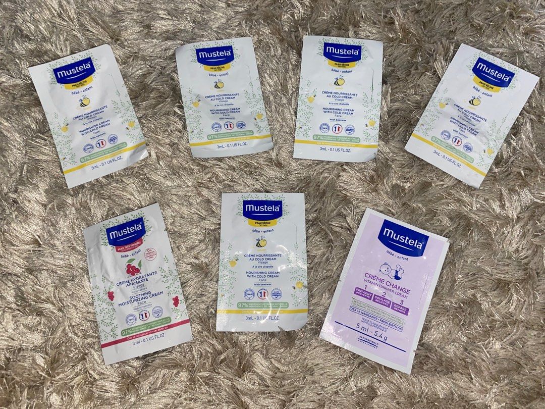 Mustela Samples (Expiry 2026 and 2027) (Category: Baby Toiletries & Grooming) located in Las Pinas. Submitted by sherylandmargaux (Listing ID 1404108808, Image 2). Description: (Expiry 2026 and 2027).