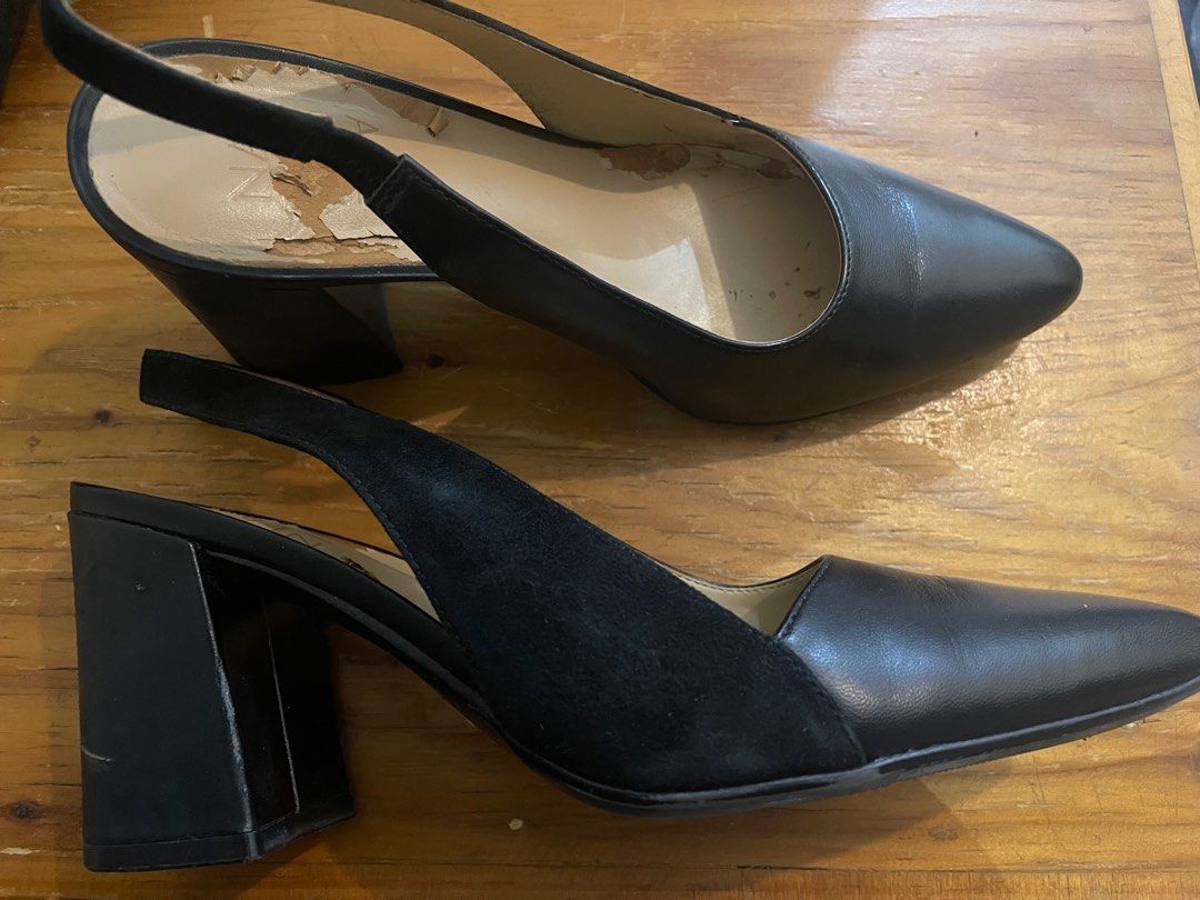 Naturalizer Black and Nude Heels (Category: Heels) located in Makati City. Submitted by sunsetk (Listing ID 1404132241, Image 3). Description: The inners are starting to peel since I have not worn them for a long time. But sole and outside appearance are still good. 300 each or take all for 800.