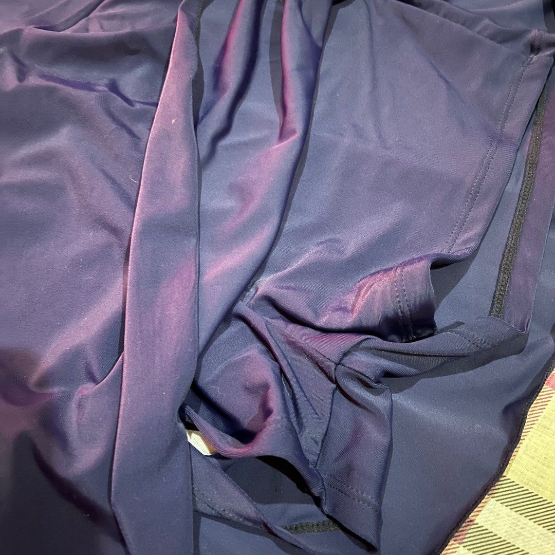 Navy Blue Swimsuit with Long Sleeves (Category: Bikinis & Swimsuits) located in Manila. Submitted by _cxlx (Listing ID 1404128215, Image 2). Description: Never used. RFS: Wrong Size. Too Large.