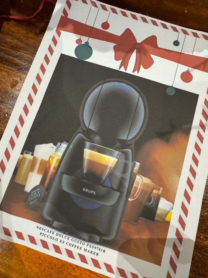 Nescafe Dolce Gusto Piccolo XS Coffee Maker (Category: Coffee Machines & Makers) located in Rizal. Submitted by mymelodyyy_ (Listing ID 1404056413, Image 2). Description: .