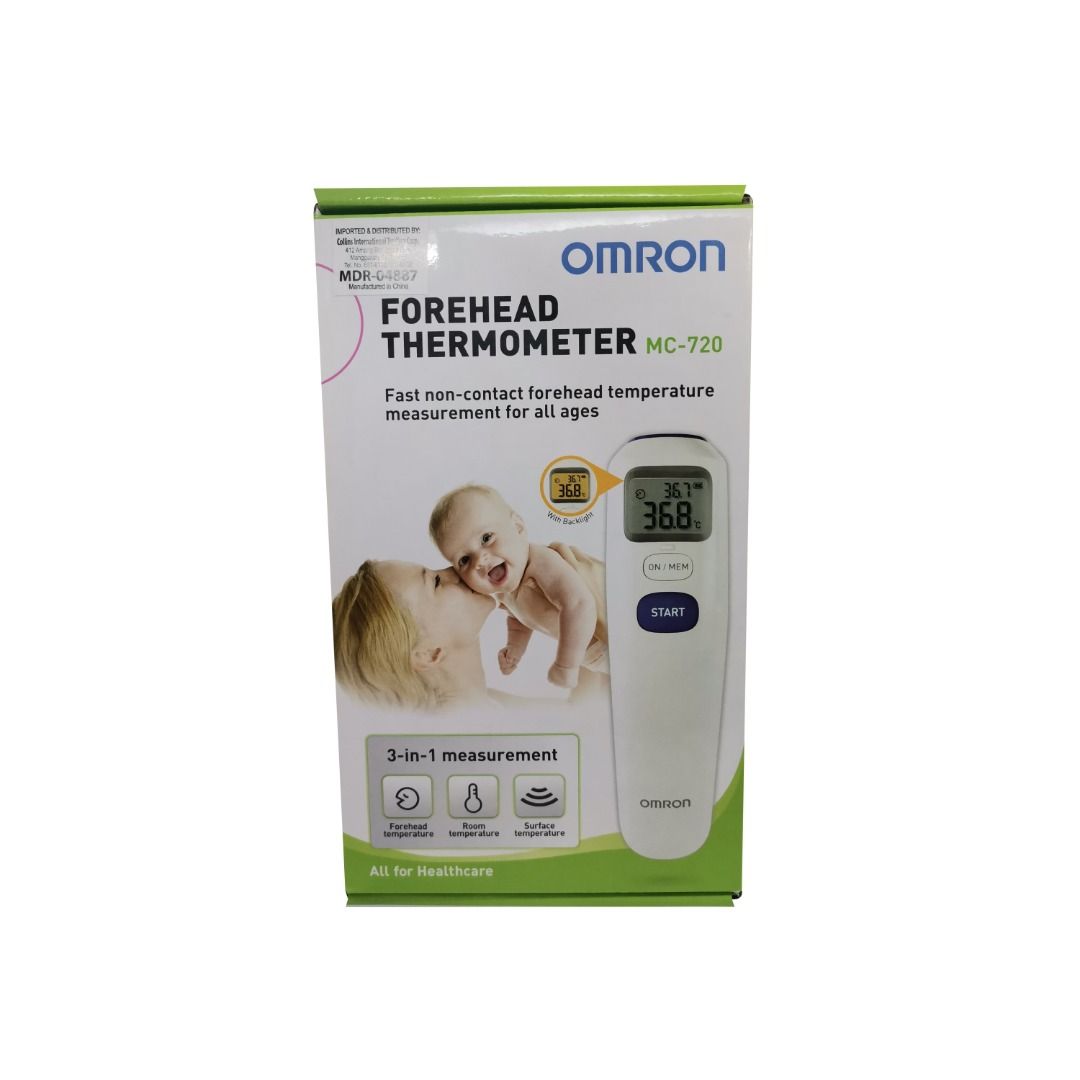 OMRON FOREHEAD THERMOMETER (Category: Medical Supplies & Tools) located in Quezon City. Submitted by zyra26 (Listing ID 1404038430, Image 1). Description: .
