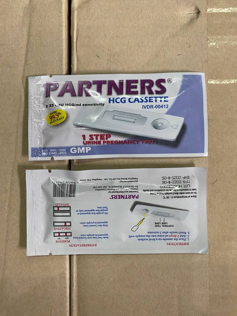 PARTNERS URINE PREGNANCY TEST 1 BOX (Category: Medical Supplies & Tools) located in Quezon City. Submitted by andrea_dxs (Listing ID 1404016154, Image 3). Description: .