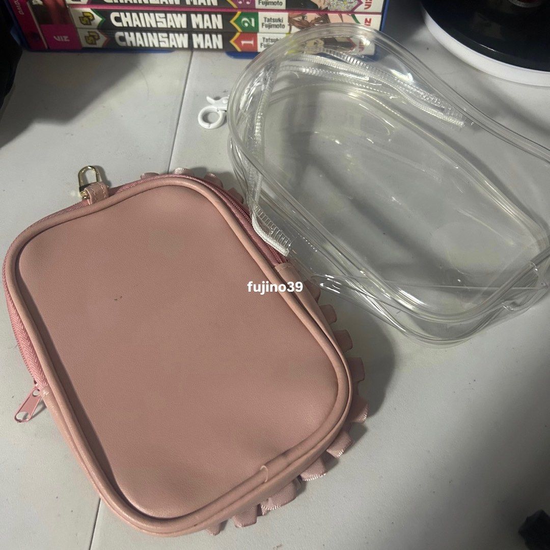 photocard holder & clear pouch doll keychain set (Category: Character Goods) located in Quezon City. Submitted by fujino39 (Listing ID 1404126973, Image 2). Description: — set only — pm me for more pics :) mop: gcash only mod: j&t or lalamove.