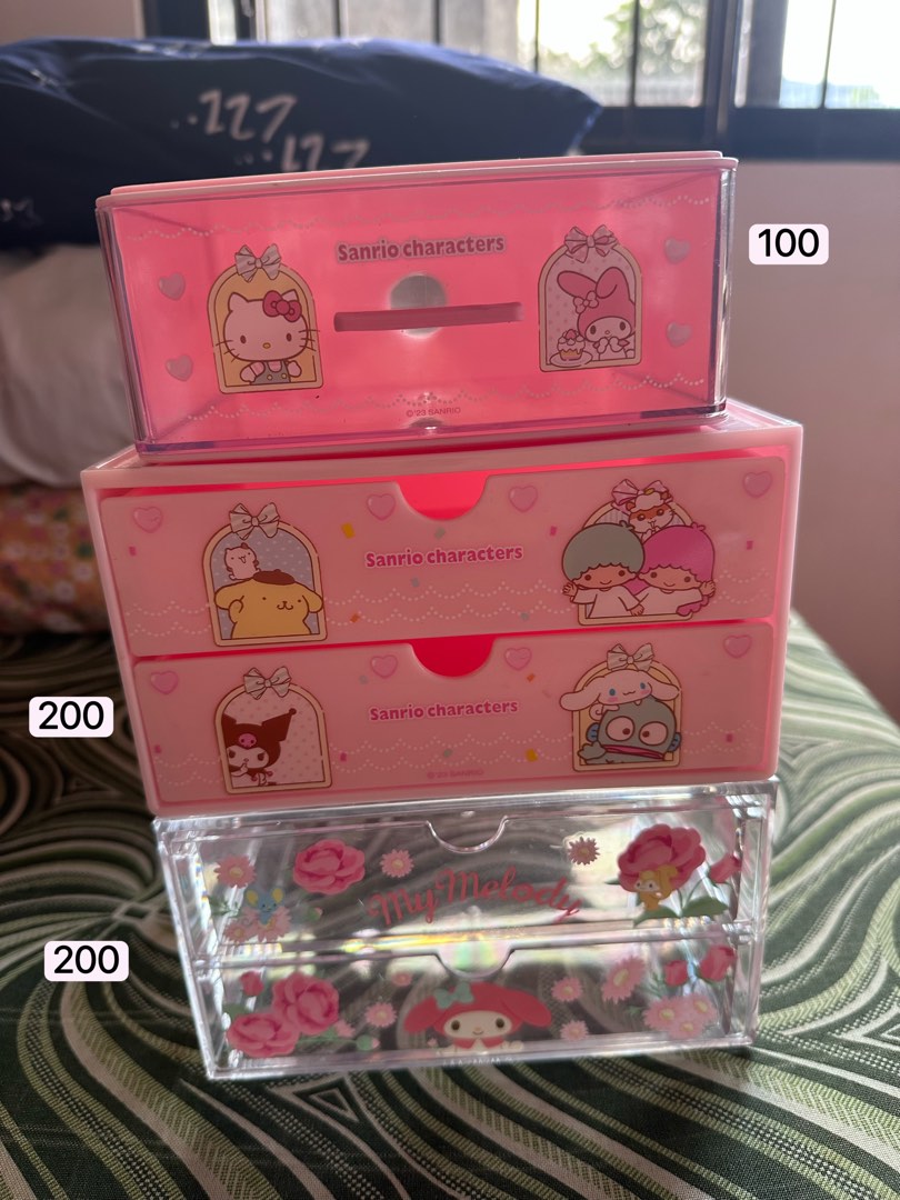 Sanrio Characters Storage Mini Drawer Boxes, Furniture & Home Living ...